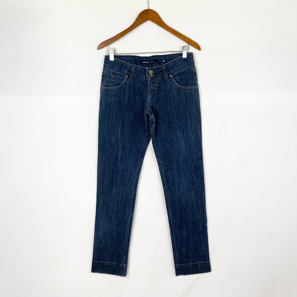 Miss Sixty Binky Y2K Vintage Size 27 Italy Skinny Dark Blue‎ Denim Jeans